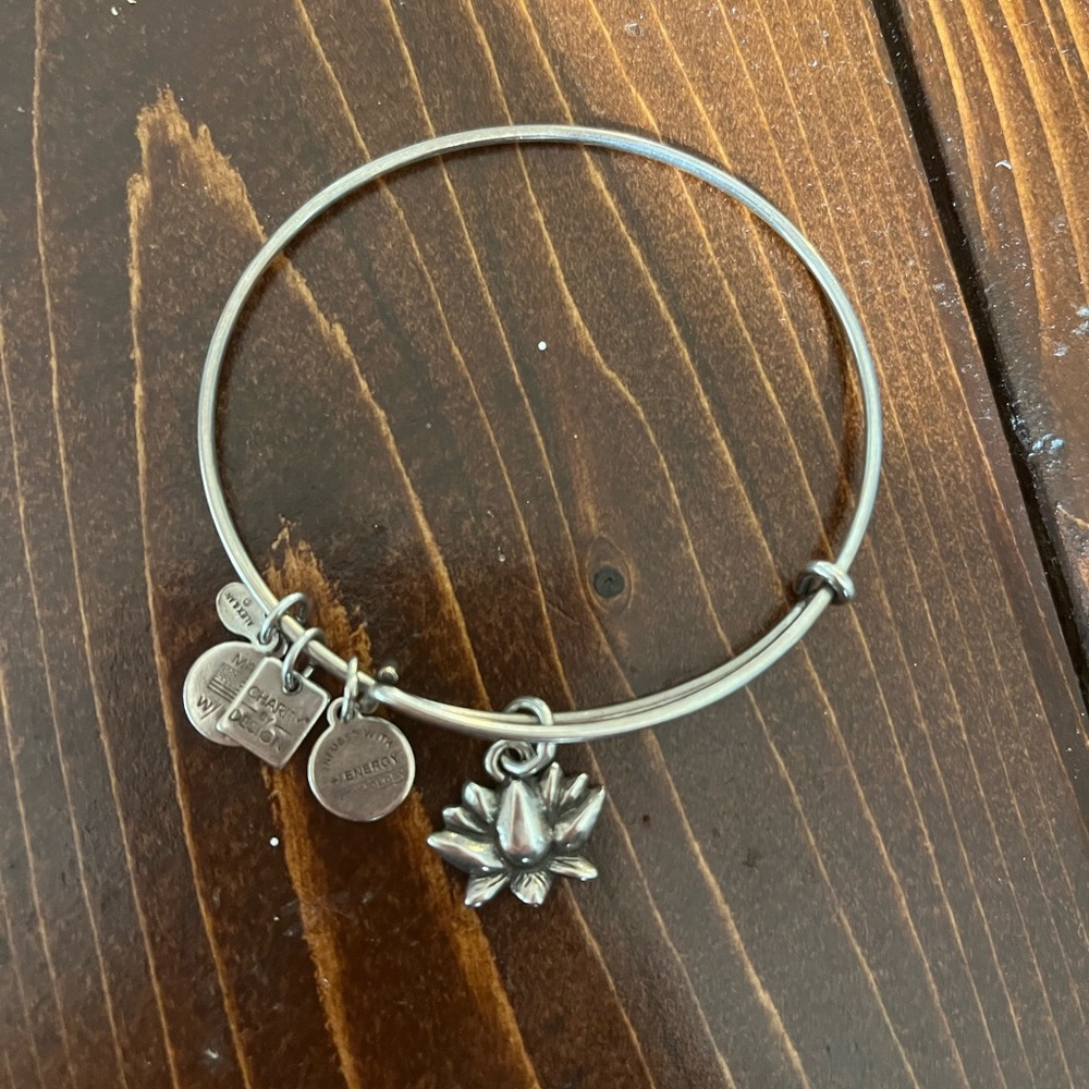 Alex and Ani Lotus bloom bangle